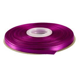 ITIsparkle 6mm Width (1/4") Double Faced Satin Ribbon 45 Meters (Full Reel) Crafts Gift Wrap Floristry - Purple Ribbon