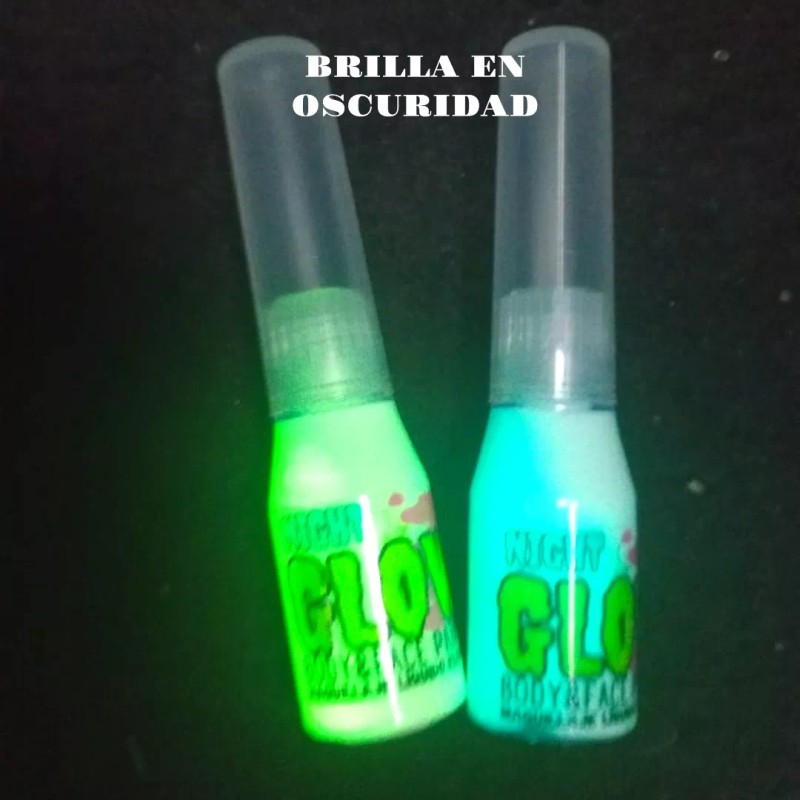 NIGHTGLOW Body Paint Face Paint Night Glow Brilla En Oscuridad
