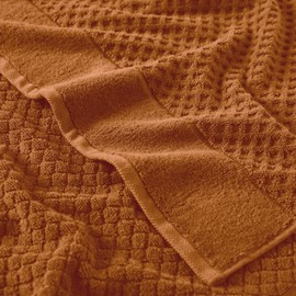 Great Bay Home Copper Bath Towels - 100% Cotton 4 Pack 54x27 Bath Towel Set - Absorbent, Durable, Quick-Dry Towels for Bathroom - Low-Twist, Two-Ply Decorative Towels (Copper)