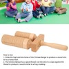 Chinese Bangzi Wooden Cylinder Clapper Treble Bass Percussion Musical Instruments