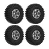 RC Car Rubber Tires Metal Tyre Wheel Full Series Universal