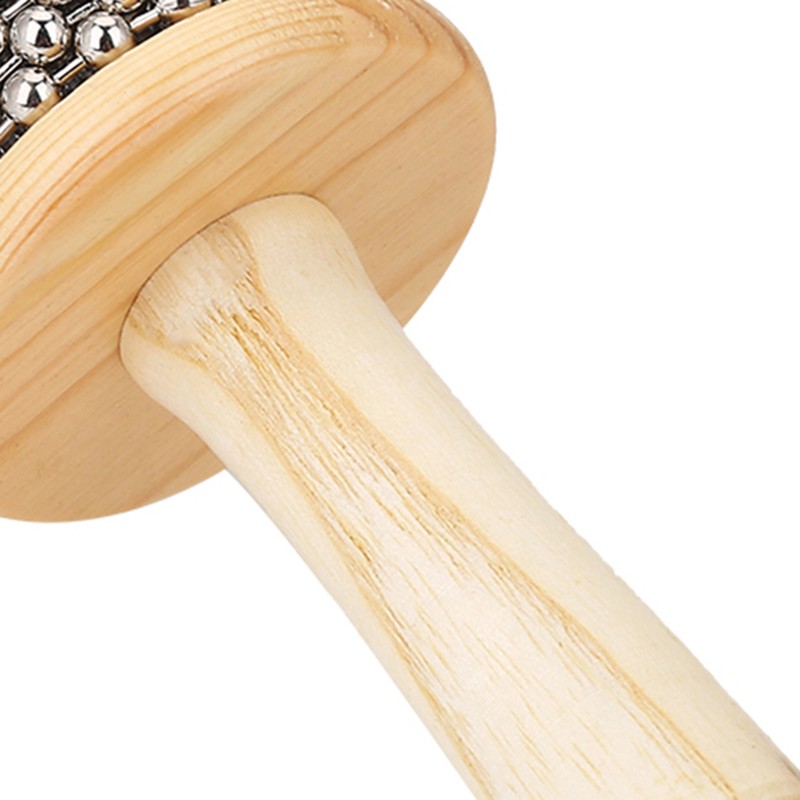 Wooden Hand Shaker Cabasa Percussion Instrument Small Size for Student