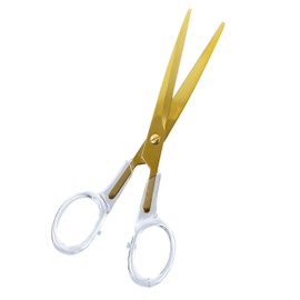 Gartner Studios Acrylic Scissors, Clear and Gold, 7”
