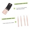 OHPHCALL 4pcs Eyebrow Makeup Tool Eyebrow Clamp Suit Tweezers and