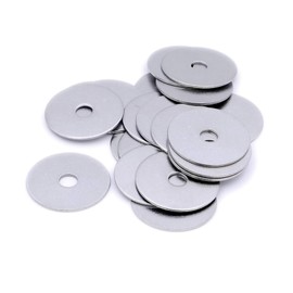 10pcs M6 Washers M6x40mm Metal Flat Penny Washers Thickness 2mm-304 Stainless Steel Washers, Large OD Plain Wide Metal Washers Round Flat Spacers