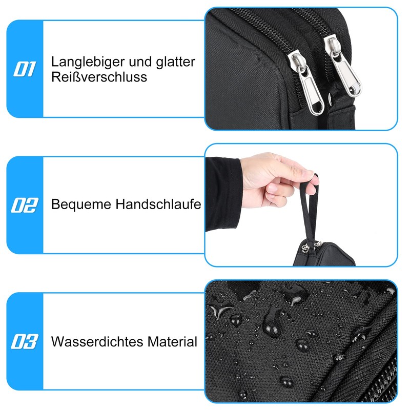 Double Layer Electronic Organiser, Travel Cable Bag, Portable Electronic Storage