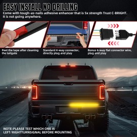 Dreamizer For Hyundai Santa Cruz Turck 48" LED Tailgate Strip Light Bar Brake Turn Signal