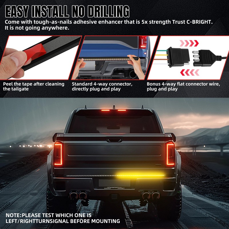 Dreamizer For Hyundai Santa Cruz Turck 48" LED Tailgate Strip