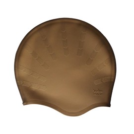 escualo Gorra para Natacion Unisex Adulto Modelo Sparta (Silicon) Impermeable, Unitalla, Color Oro