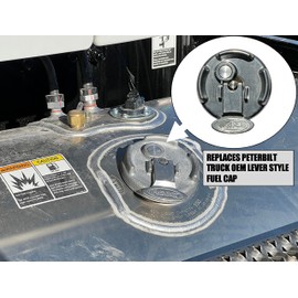 Road King Truck Parts Non-Locking Aluminum Lever Style Diesel Fuel Cap for Peterbilt
