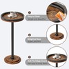 Round Martini Drink Table, Small Side Table for Small Spaces,