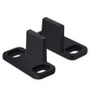 Homode Barn Door Floor Guide, Matte Black Metal Floor Mounted