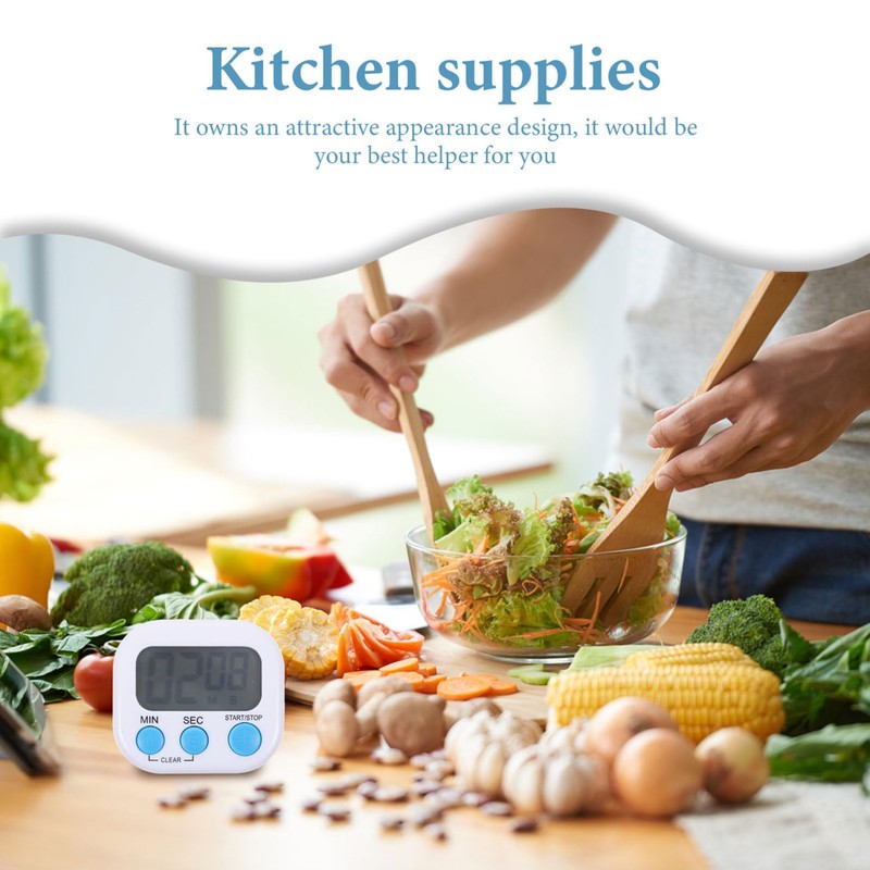 Alipis Digital Kitchen Timer Small Magnetic Cooking Timer with Simple
