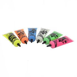 Artistic Den Australian Made Fabric Paint, 6 x 50 ml Mesmorise Glow In The Dark Colours