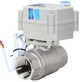 HSH-Flo 3/4" DN20 NPT 2 Way 12VDC 24VAC/DC Stainless Steel 304 Normally Closed Electrical Position Feedback On/Off Motorized Ball Valve