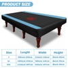 COVERVIN Billiard Pool Table Cover,Heavy Duty 210D Oxford Cloth Material