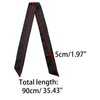Allegra K Women's Scarf, Solid, Long, OL, Fashion,, Black