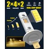 CHOPDARK H1 LED Bulb 3000K Yellow Light Fog Lamps 1:1