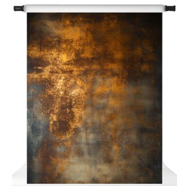 Kate Rusty Photo Backdrop Retro Brown Portrait Photography Backdrops Abstract Old Master Vintage Photo Background, 5x7ft