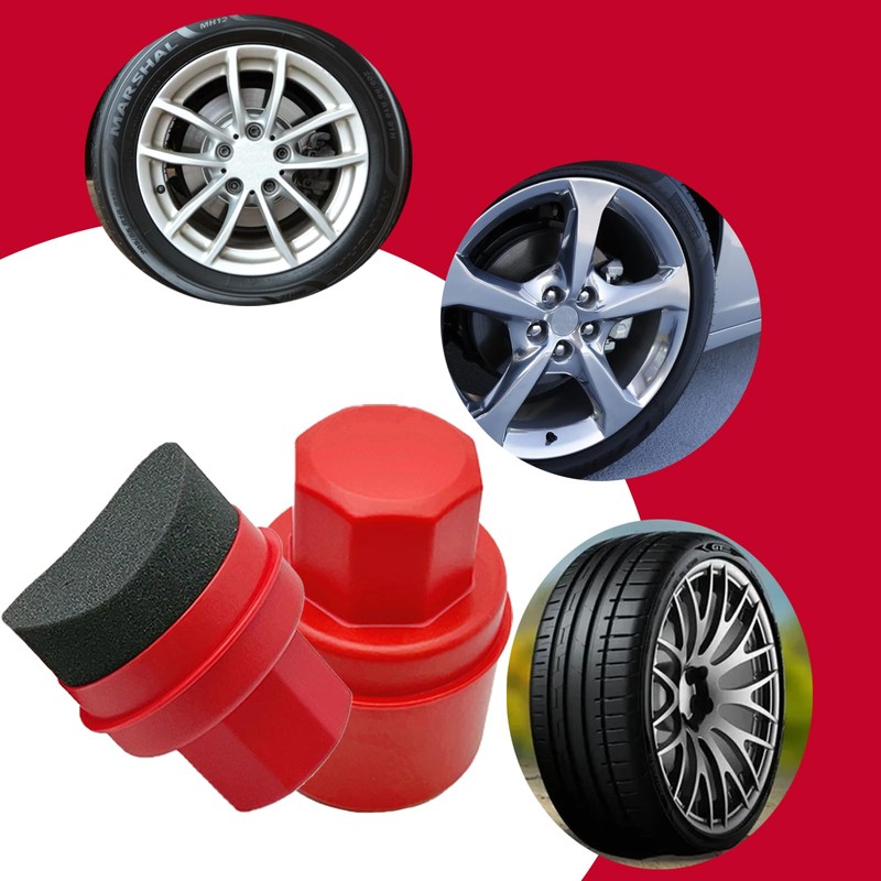 Tyre Dressing Applicator, Tyre Shine Applicator Tyre Cleaning Brush Curved