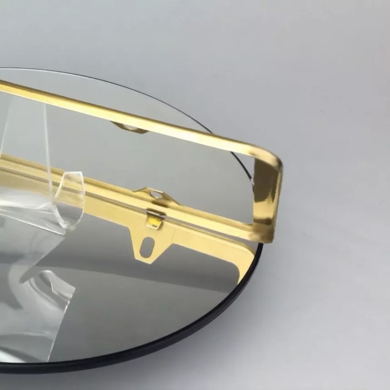 MotorVehicleParts Chevy 4 Holes Powder Coated Gold Stainless Steel License