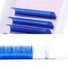 ALLOVE Colored Eyelash Extension Super Easy Fan Blue Volume Lash