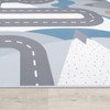 Kids Rug Play Mat Mountain Road with Bears & Trees