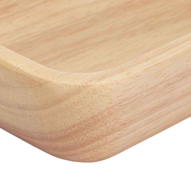 Wood Salad Bowl Square Thicked Simple Food Rice Salad Bowl