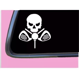 EZSTIK Golf Boy Crossbones TP 418 vinyl 6" Decal Sticker putter driver ball putting
