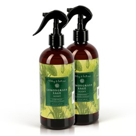 Abbey & Sullivan Linen Spray, Lemongrass Sage, Fabric Freshener and Fragrance Room Spray, Pack of 2, 16 oz