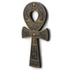 Veronese Design 16 Inch Egyptian Ankh Resin Wall Sculpture Black