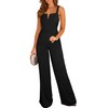 BLENCOT Sleeveless Jumpsuits for Women Dressy Casual V Neck Wide