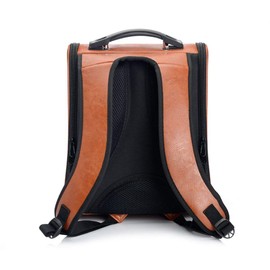 Portable Travel Pet Carrier Backpack,Space Capsule Bubble Design,Waterproof Handbag Backpack for Cat and Small Dog,Airline Approved Pet Backpack Carrier (Brown)