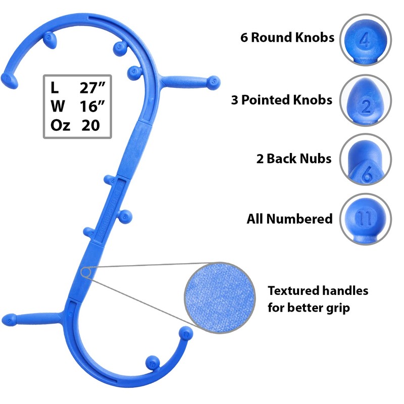 Body Back Buddy Elite Trigger Point Massage Tool, Neck and