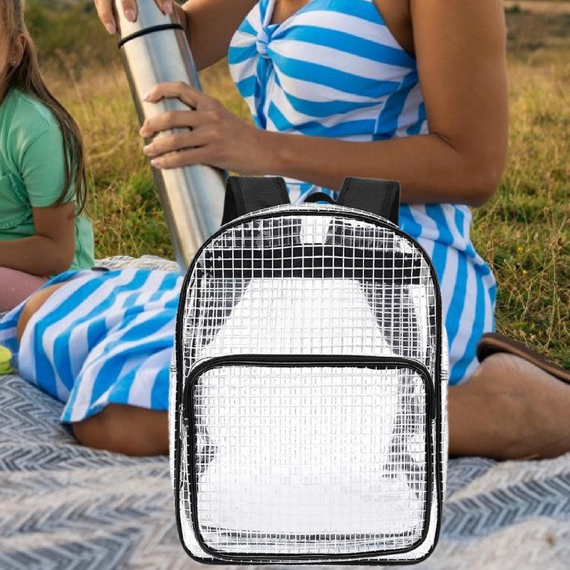 Generic Clear Backpack Cleanroom Tool Bag Workbag Transparent Daypack Engineer
