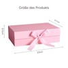 Gift Box with Lid, Square Gift Box with Foldable with
