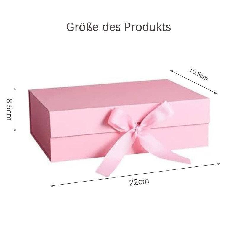 Gift Box with Lid, Square Gift Box with Foldable with