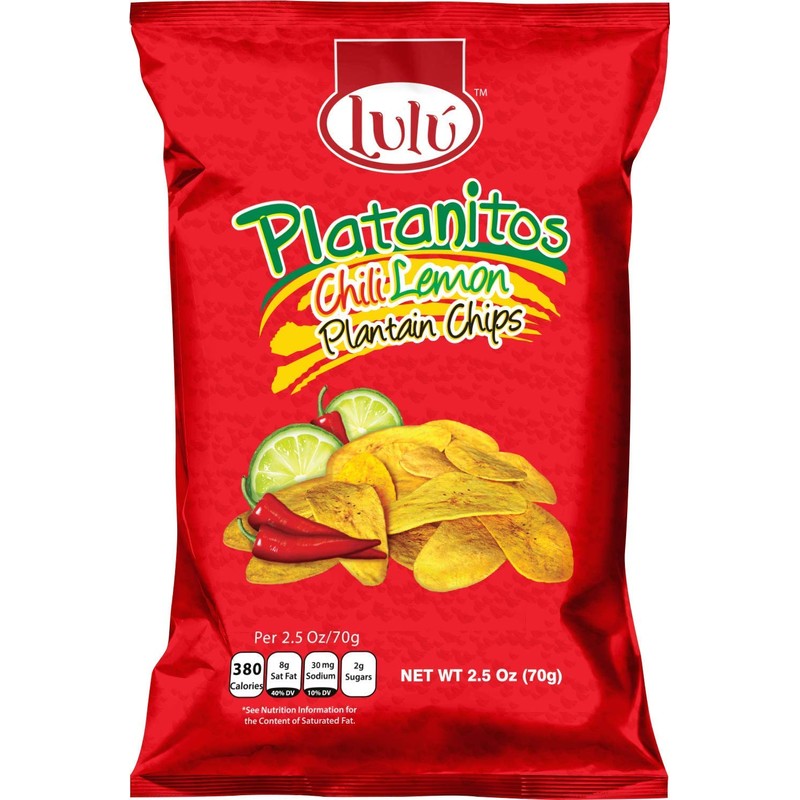 LULU Salted, Sweet, Lemon, Chili Lemon Plantain Chips - Variety