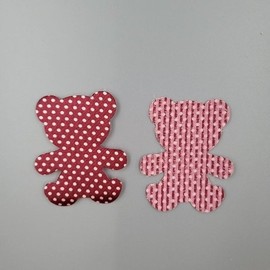 Bangs Velcro Hairpin Character Fixing Pad Teddy Bear 2p (WFFVBKR) / 앞머리 찍찍이 헤어핀 캐릭터 고정 패드 곰돌이2p (WFFVBKR)
