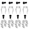 8 Pcs Metal Mount Clips with Screws, Retaining Clips for