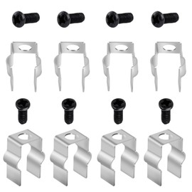 8 Pcs Metal Mount Clips with Screws, Retaining Clips for Robot Vacuum Side Brush, Fit for Shark IQ & AI AV2501S Robot Vacuum and Some Other Models Side Brush, Not Compatible ION Series Modles