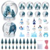Youyole 47 Pack DIY Snow Globe Kit Includes 10 Clear