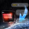 PGTOPONE LED Rear Bumper Reflectors Light Fog Brake Tail Lamps