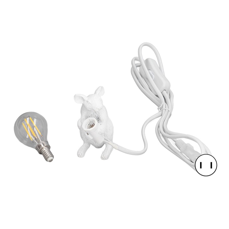 Modern Resin Mouse Lamp E12 Creative Desktop Decoration Animal Lamp
