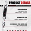 Zonon 8 Pcs Punching Bag Hanger Kit Heavy Bag Spring
