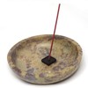 Round Natural Stone Bowl for Smudge or Incense