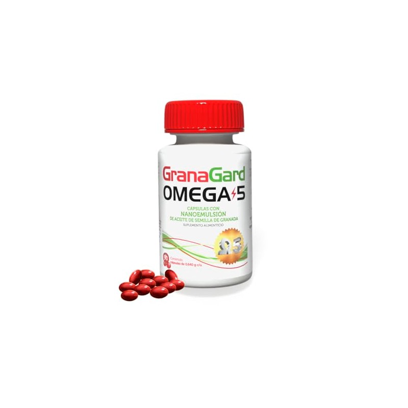 Granagard Omega Cáps Nanotecnología Cápsulas Aceite Semilla Granada Antioxidantes Natural