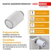 EMOS GoSmart Heizkörperthermostat mit App, programmierbarer ZigBee Smart Home Thermostat,