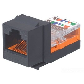 Panduit NK5E88MBLY Category-5E 8-Wire Módulo de conector de cable de plomo, color negro