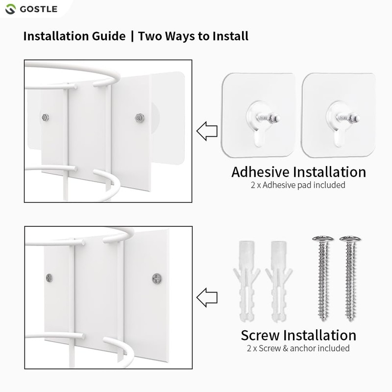 Wipes Holder, Wall Bracket for Cleaning Wipes - Two Ways